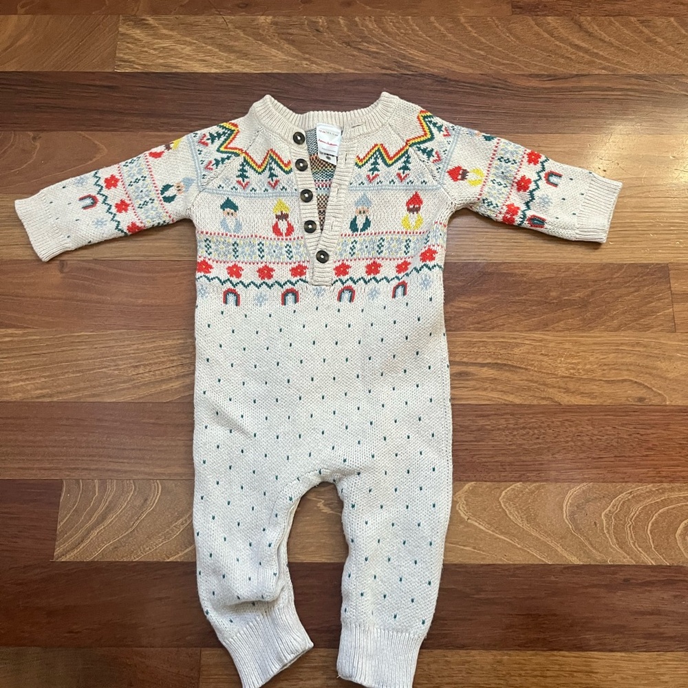 Hanna Andersson Sweater Onesie